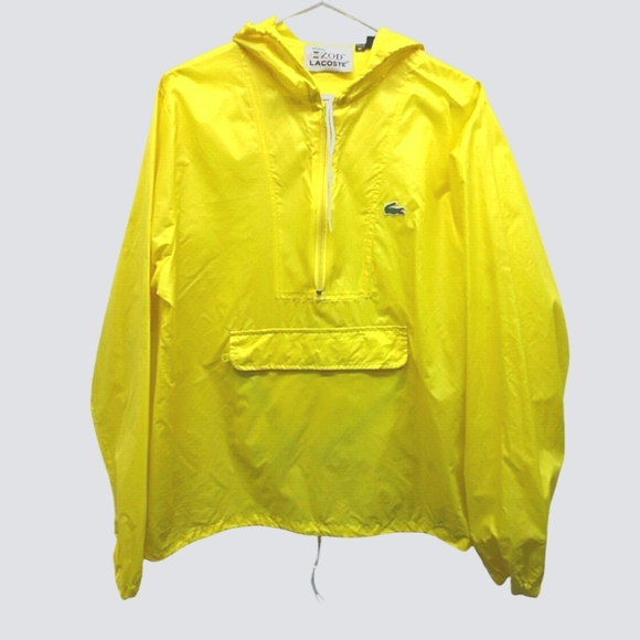 Lacoste Other - Izod Lacoste vintage pullover windbreaker hooded jacket mens large